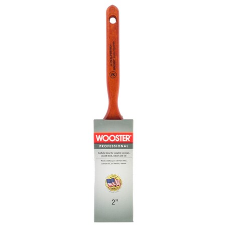 Wooster 2" Flat Sash Nylon/Polyester Bristle, Paint Brush, Wood Handle J4102